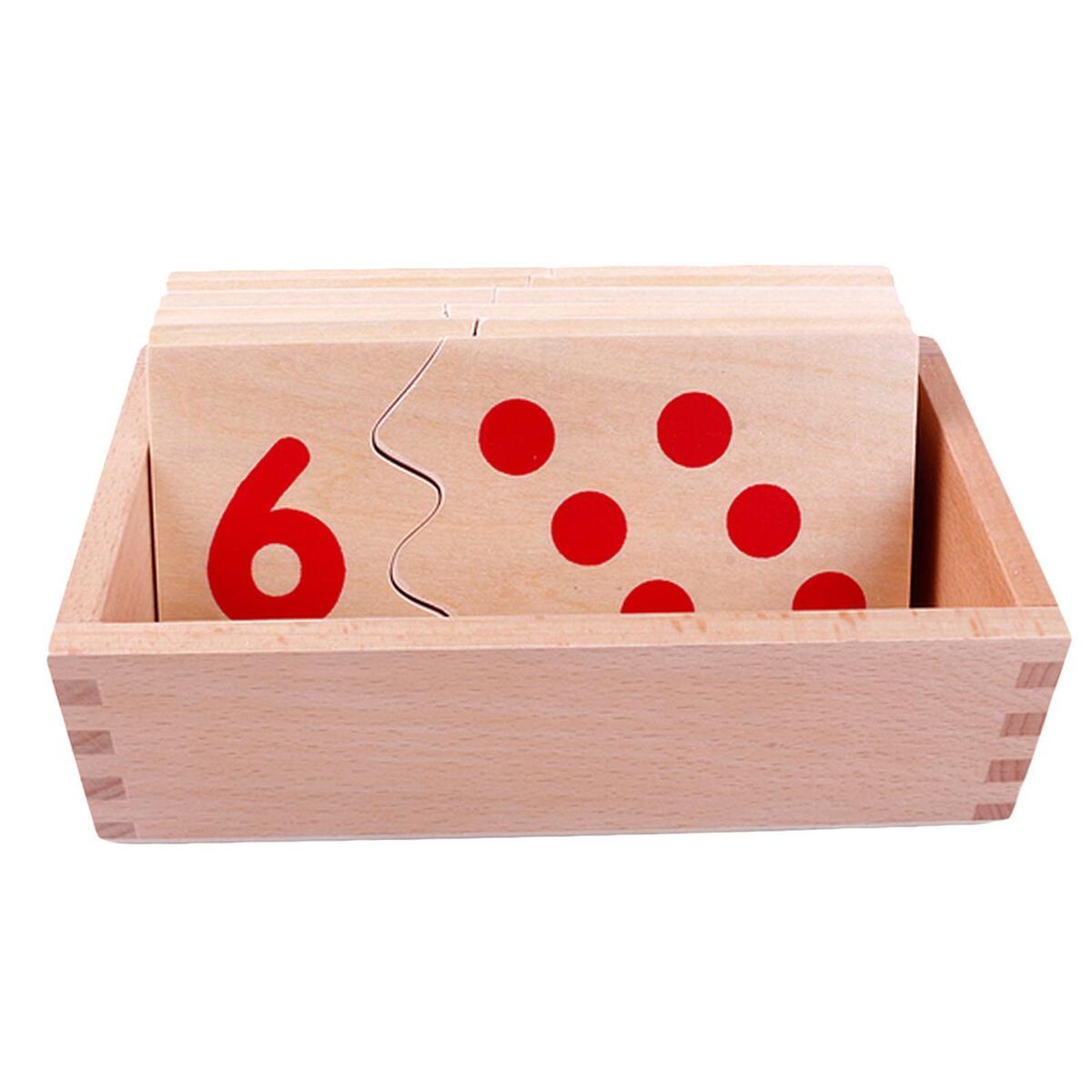 Numbers wood puzzle