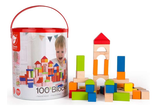 Classic world 100pcs wood blocks