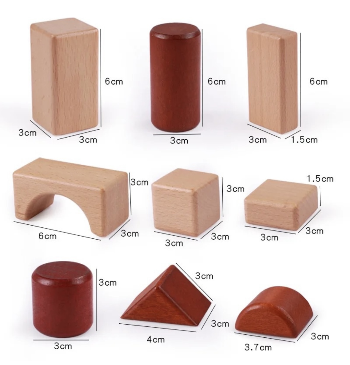 Beech wood blocks