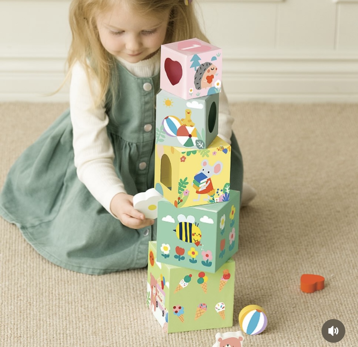 Forest stacking cubes