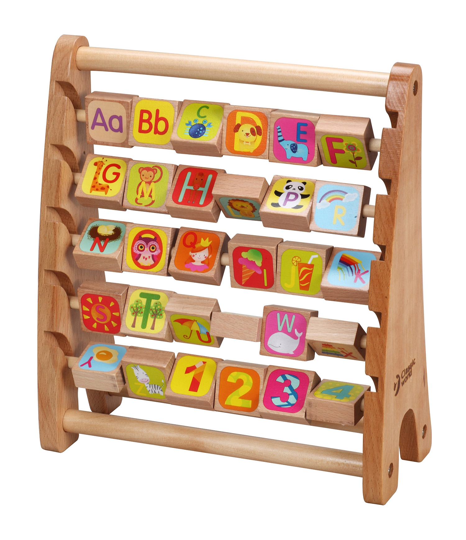 Classic world alphabet abacus