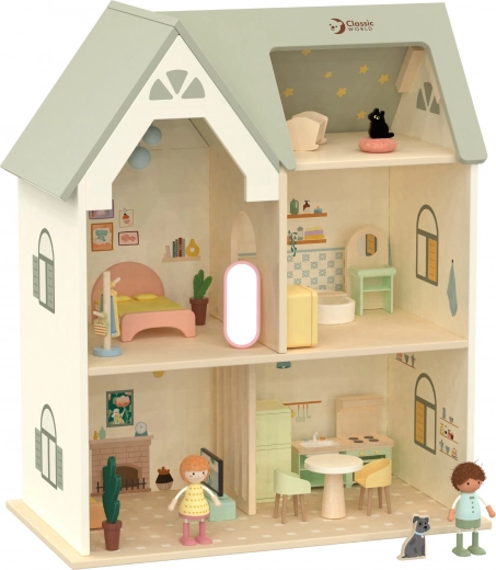Wood doll house