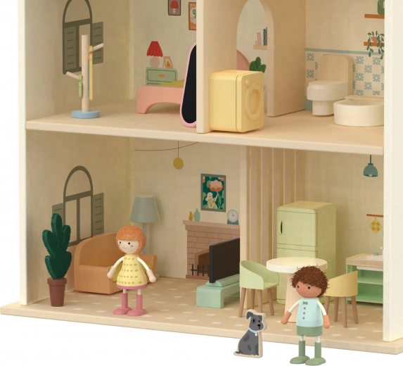Wood doll house