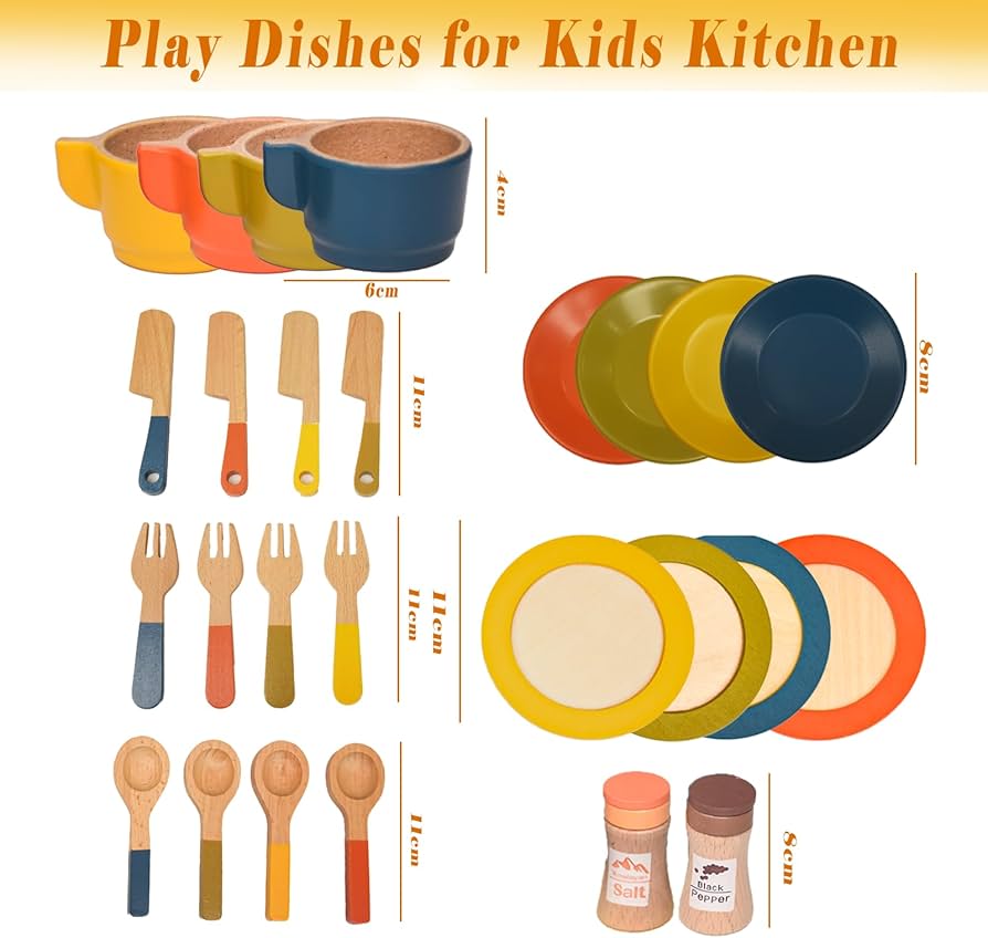 26 pieces play kitchen set