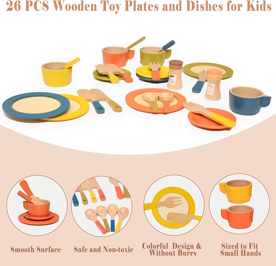 26 pieces play kitchen set